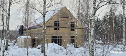 Dom jednorodzinny z antresolą w kompletnym systemie Steico Nyköping, Szwecja
